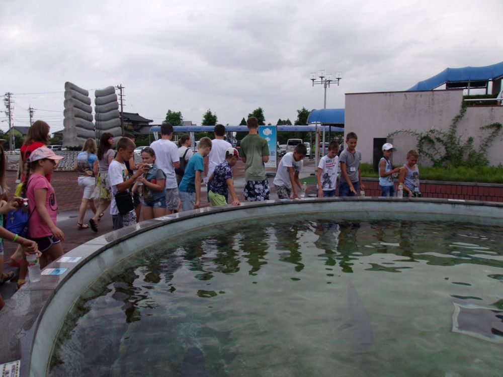 Сегодня у нашей делегации - День Воды. В программе океанариум, аквапарк, а вечером еще и онсен - самая крутая вещь в Японии.  